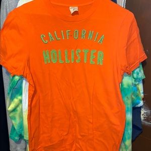 Orange Hollister shirt